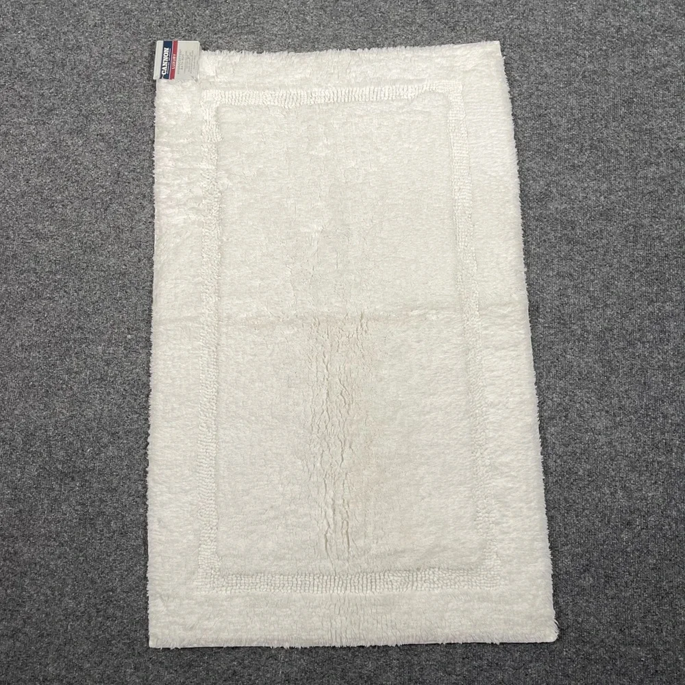 Vintage NWT CAANON Luxury White 100% Cotton Bath Rut